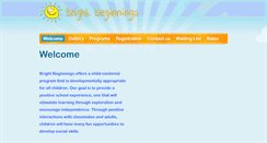 Desktop Screenshot of bright-beginningsdaycare.com