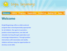 Tablet Screenshot of bright-beginningsdaycare.com